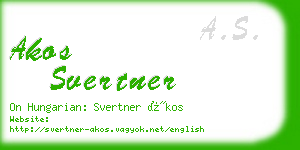 akos svertner business card
